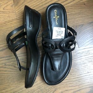 Cole Haan black sandals with Nike Air sole